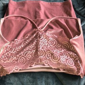 Velvet pink dress never worn